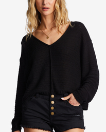3 Every Day Pullover Sweater Black ABJSW00198 Billabong