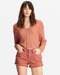 billabong, Every Day Pullover Sweater, SWEET CHOCOLATE (cnn0) Every Day - Cozy Jumper for Women ABJSW00198