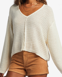 3 Every Day Pullover Sweater White ABJSW00198 Billabong