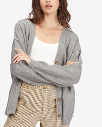 3 At Ease Button Front Cardigan  ABJSW00205 Billabong