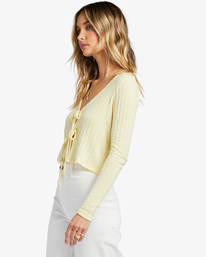 3 Little Something - Cardigan da Donna Yellow ABJSW00240 Billabong
