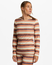 3 A/Div Warm Up Tech Long Sleeve Knit Top Multicolor ABJTO00107 Billabong