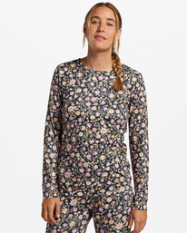 1 A/Div Warm Up Tech Long Sleeve Knit Top Black ABJTO00107 Billabong