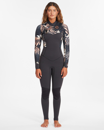 0 3/2 Salty Dayz Chest Zip Full Wetsuit Black ABJW100121 Billabong
