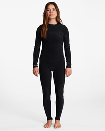 5 3/2 Salty Dayz Chest Zip Full Wetsuit Black ABJW100121 Billabong