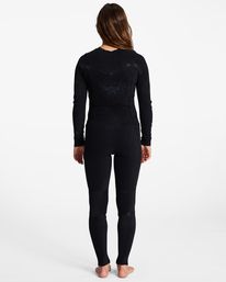 6 3/2 Salty Dayz Chest Zip Full Wetsuit Black ABJW100121 Billabong