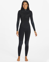 1 4/3mm Salty Dayz - Chest-Zip-Neoprenanzug für Frauen Schwarz ABJW100122 Billabong