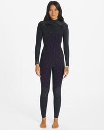 1 5/4mm Synergy - Chest-Zip-Neoprenanzug für Frauen Schwarz ABJW100131 Billabong