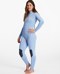1 3/2mm Synergy - Wetsuit met een Achterrits voor Dames Purple ABJW100132 Billabong