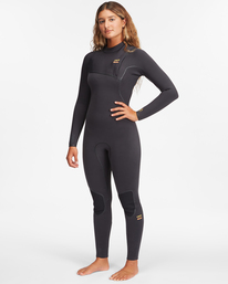 1 3/2 Furnace Natural Zipper Less Steamer Wetsuit Black ABJW100136 Billabong