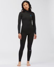 0 3/2 Synergy Back Zip Full Wetsuit Black ABJW100140 Billabong