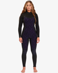 4 3/2mm Synergy - Wetsuit met een Achterrits voor Dames Black ABJW100140 Billabong