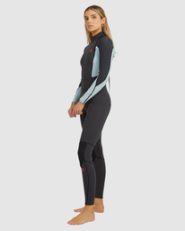 1 3/2mm Launch - Combinaison de surf back zip pour Femme Gris ABJW100155 Billabong