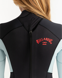 4 4/3mm Launch - Back-Zip-Neoprenanzug für Frauen Grau ABJW100158 Billabong