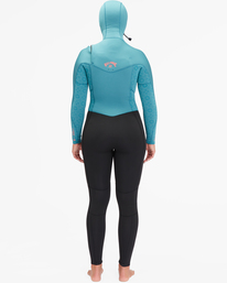 1 5/4 Synergy Hooded Chest Zip Full Wetsuit Green ABJW200100 Billabong