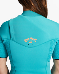 4 2/2mm Synergy - Short Sleeve Chest Zip Springsuit for Women Blue ABJW300100 Billabong
