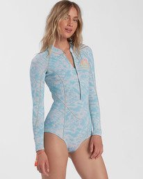 2 2/2 Salty Dayz Long Sleeve Spring Suit Blue ABJW400100 Billabong