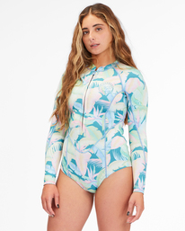 2 2/2 Salty Dayz Long Sleeve Spring Suit Green ABJW400100 Billabong