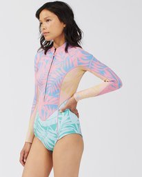 3 2/2 Salty Dayz Long Sleeve Spring Suit Pink ABJW400100 Billabong