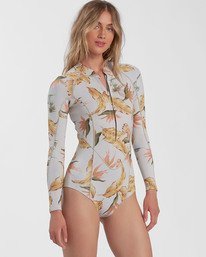 1 2/2 Salty Dayz Long Sleeve Spring Suit White ABJW400100 Billabong