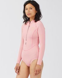1 1/1 Salty Dayz Light Long Sleeve Spring Suit Pink ABJW400106 Billabong