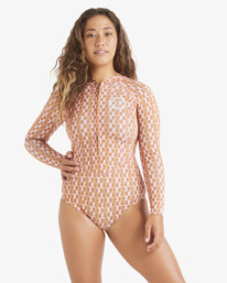 1 Salty Dayz Light Long Sleeve Springsuit Brown ABJW400121 Billabong