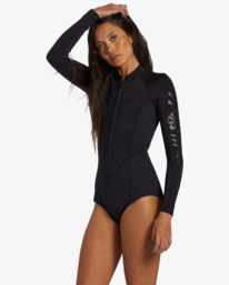 1 1 mm Coral Gardeners Light Long Sleeve Springsuit Black ABJW400125 Billabong