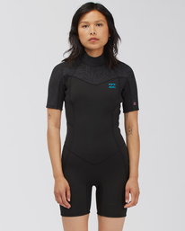0 2/2 Synergy Back Zip Short Sleeve Springsuit  ABJW500106 Billabong