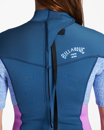 4 2/2 Synergy Back Zip Short Sleeve Springsuit Blue ABJW500106 Billabong