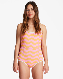 6 1/1mm Cross Step - Short Jane Springsuit for Women Blue ABJW600102 Billabong