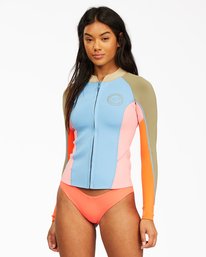 0 1mm Peeky Wetsuit Jacket Red ABJW800100 Billabong