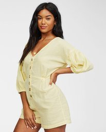 1 Sun Valley Romper Yellow ABJWD00235 Billabong
