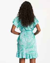 billabong, Wrap And Roll Woven Dress, TROPICAL GREEN (gmc0) WRAP AND ROLL ABJWD00247