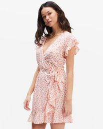 2 Wrap And Roll Woven Dress Green ABJWD00247 Billabong