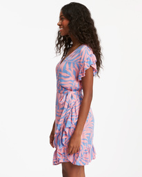 1 Wrap And Roll Woven Dress Pink ABJWD00247 Billabong