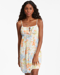 0 Feelin Blue Mini Slip Dress White ABJWD00249 Billabong