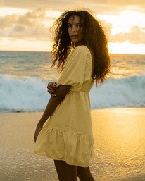 0 Be Mine Babydoll Dress Yellow ABJWD00253 Billabong