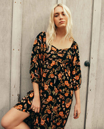 0 Swept Away Midi Dress Black ABJWD00327 Billabong