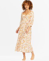 2 Swept Away Midi Dress White ABJWD00327 Billabong