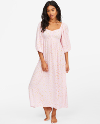 billabong, Swept Away Midi Dress, PINK LADY (mee0) SWEPT AWAY ABJWD00327