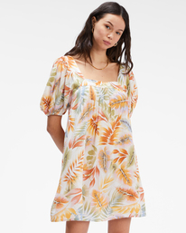 2 Bay Side Babydoll Dress White ABJWD00337 Billabong