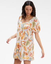 3 Bay Side Babydoll Dress White ABJWD00337 Billabong