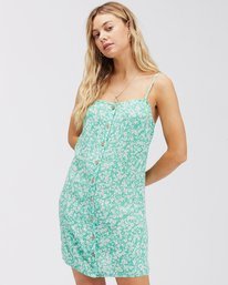 1 Morning Light Mini Slip Dress Green ABJWD00368 Billabong