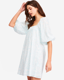 3 Floral Fields Babydoll Dress Black ABJWD00376 Billabong