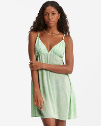 billabong, Just Add Sun Mini Robe, HONEY DEW (gbq0) Just Add Sun - Slip Dress for Women ABJWD00419