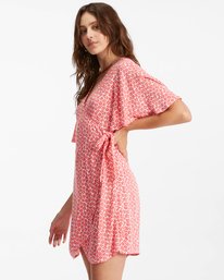 1 All For You Mini Wrap Dress Red ABJWD00433 Billabong