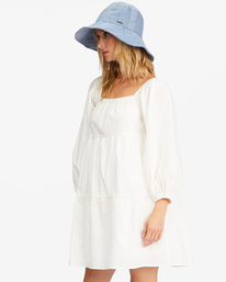 1 Love Crush Babydoll Dress White ABJWD00460 Billabong