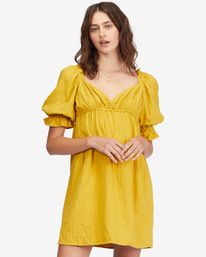 billabong, Perfect Paradise Babydoll Dress, GOLDEN TOUCH (ylj0) PERFECT PARADISE ABJWD00466