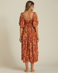 2 True Romance Midi Dress Brown ABJWD00478 Billabong