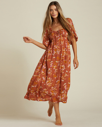 0 True Romance Midi Dress Brown ABJWD00478 Billabong